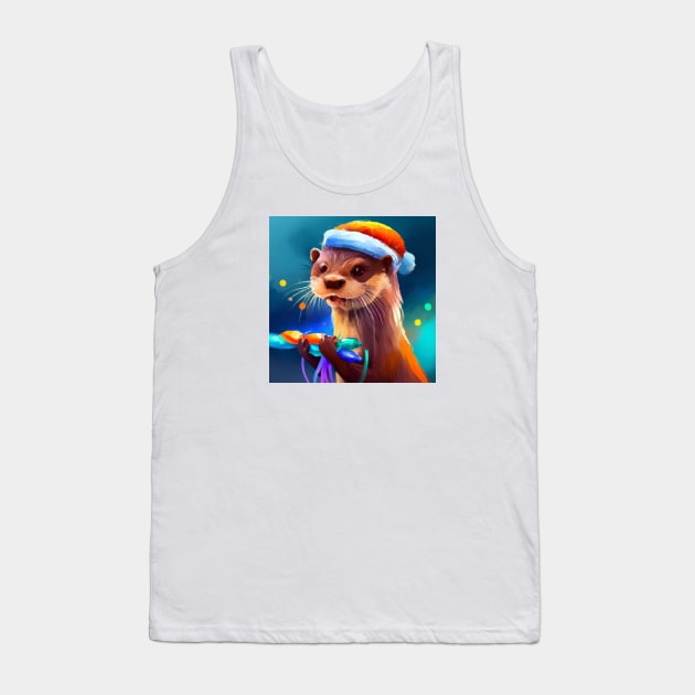 Cute Otter Drawing Tank Top by Play Zoo